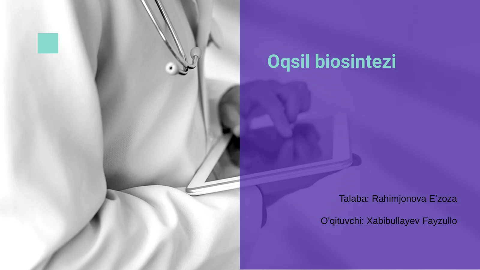 Oqsil biosintezi