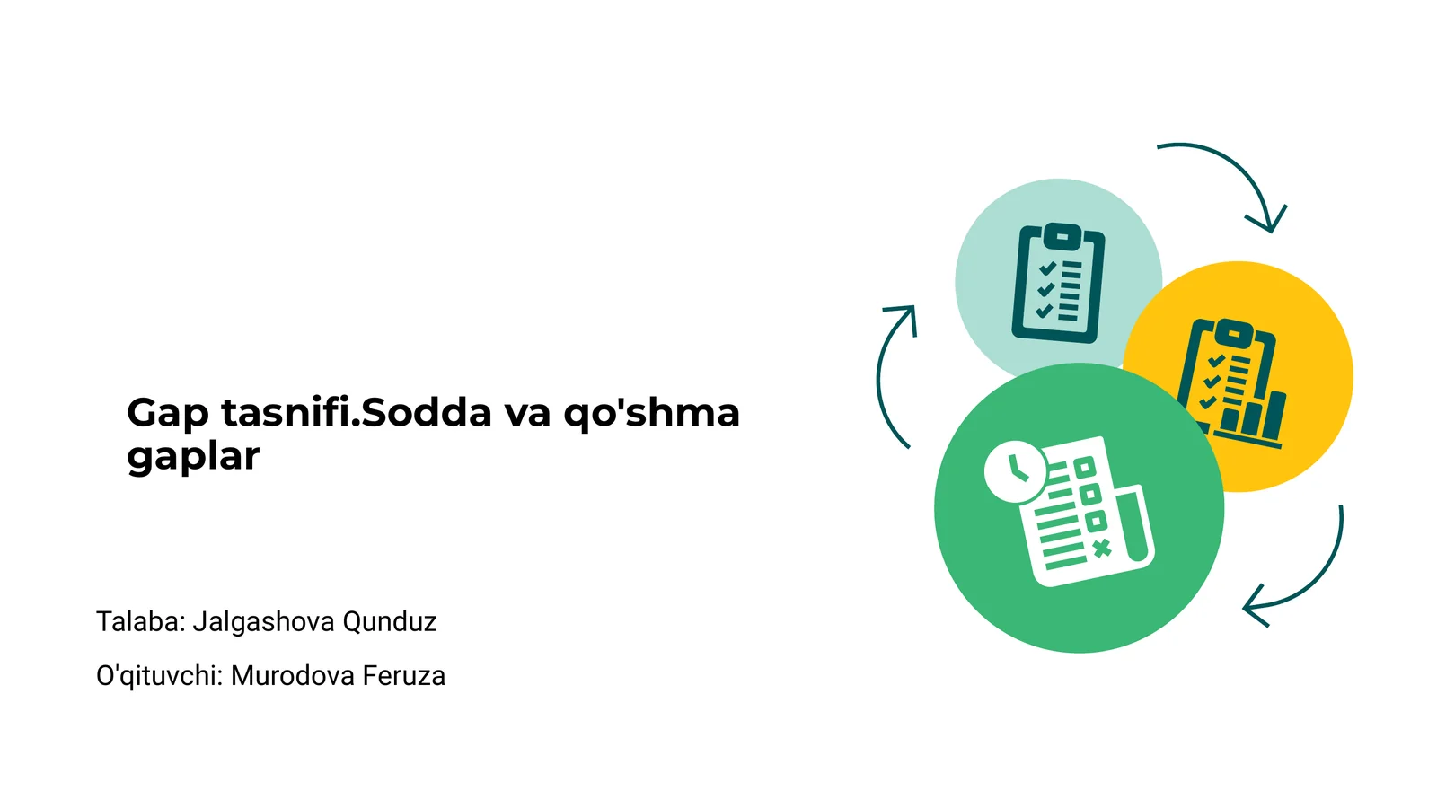 Gap tasnifi.Sodda va qo'shma gaplar