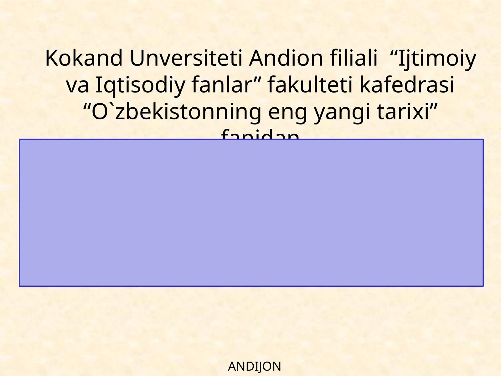13-mavzu. Yangi O‘zbekistonda xalqchil va insonparvar davlat qurishning ijtimoiy-siyosiy ahamiyati