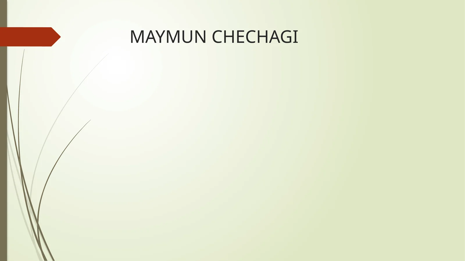 MAYMUN CHECHAGI