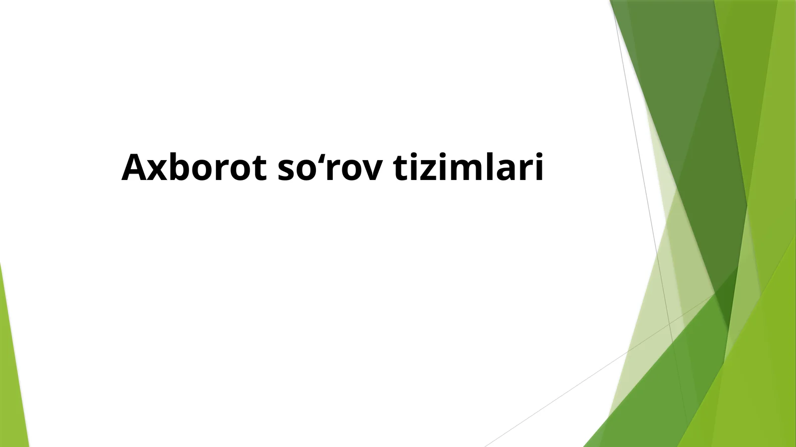 Axborotso‘rovtizimlari