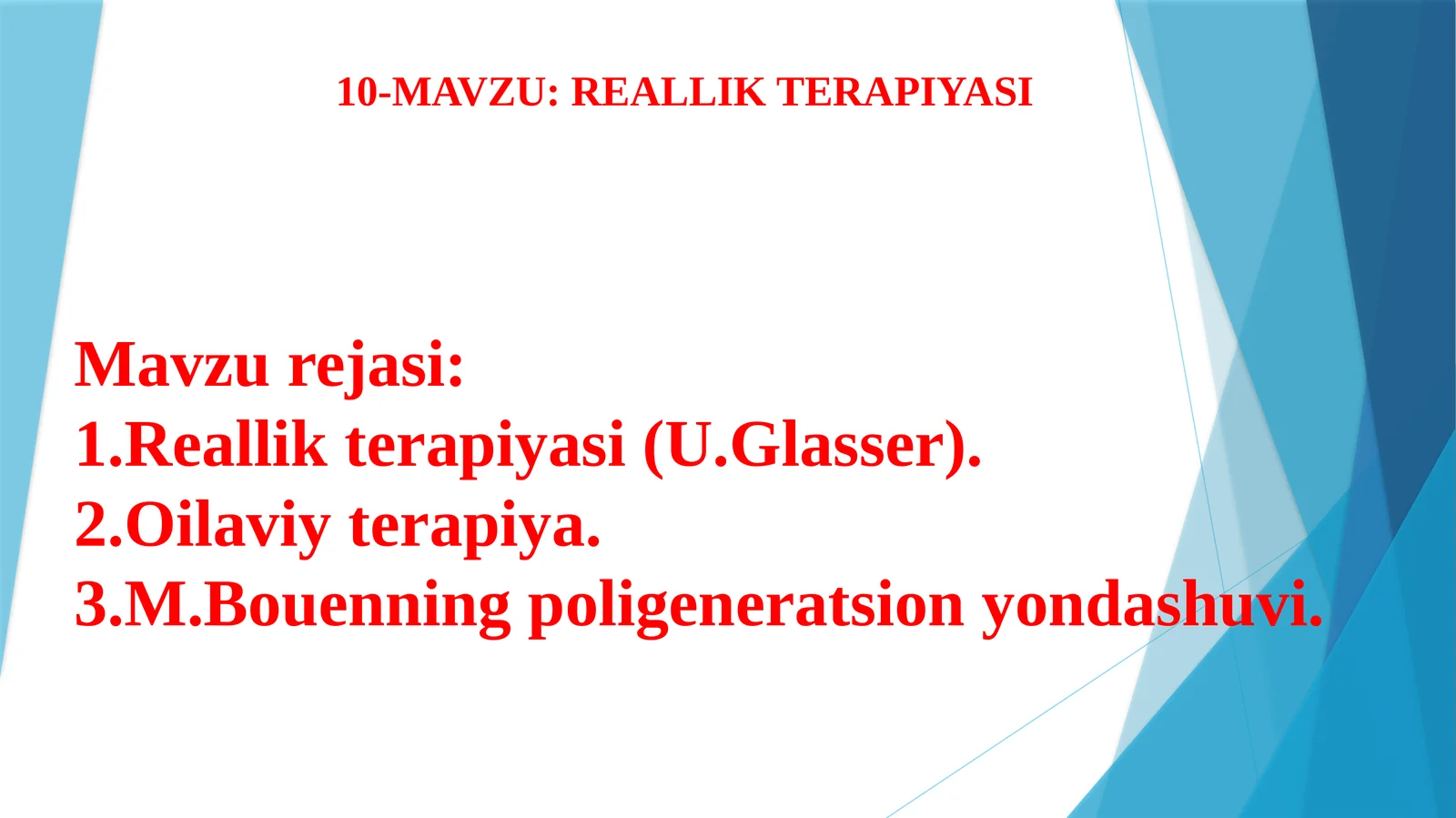 REALLIK TERAPIYASI