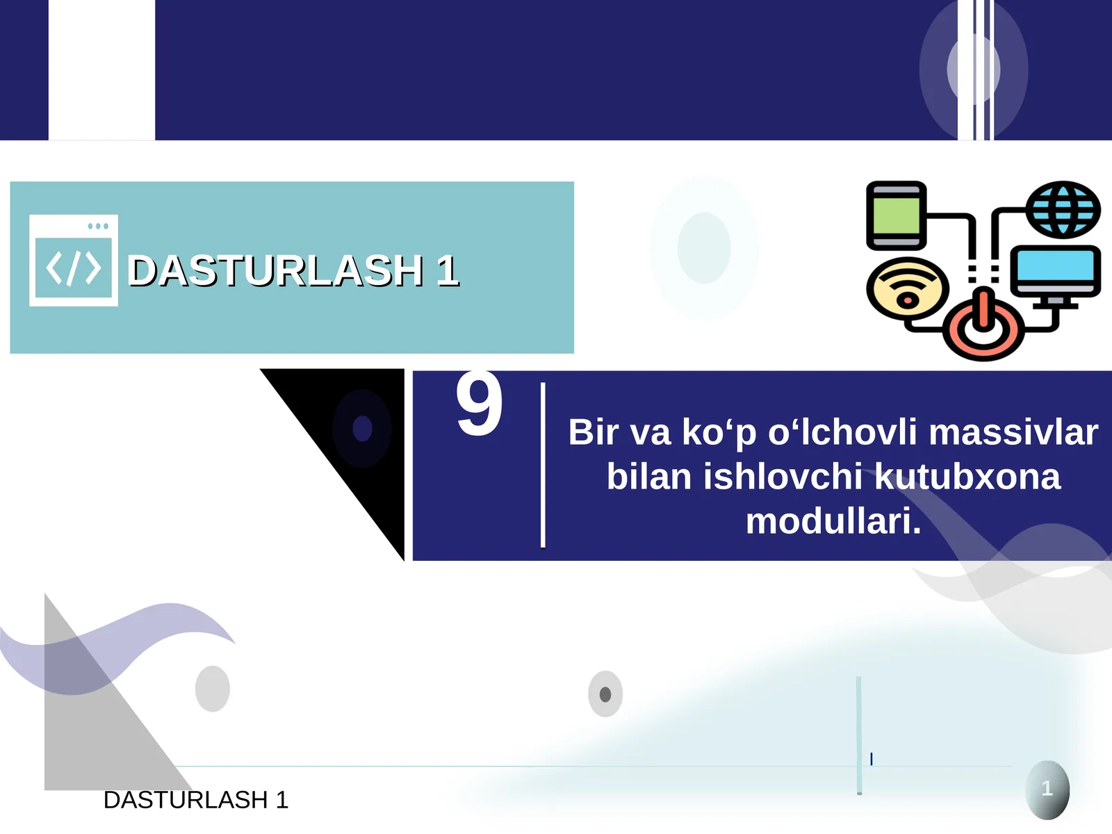 DASTURLASH 1