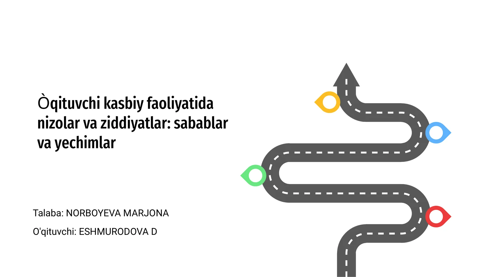 Òqituvchi kasbiy faoliyatida nizolar va ziddiyatlar: sabablar va yechimlar
