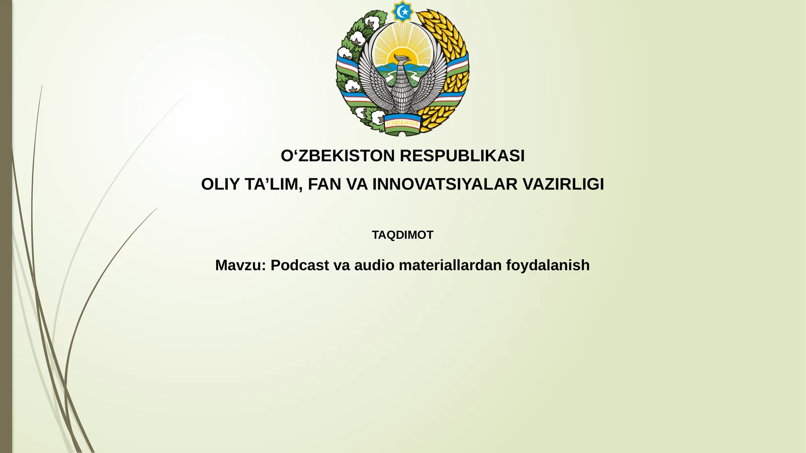 Podcastvaaudiomateriallardanfoydalanish