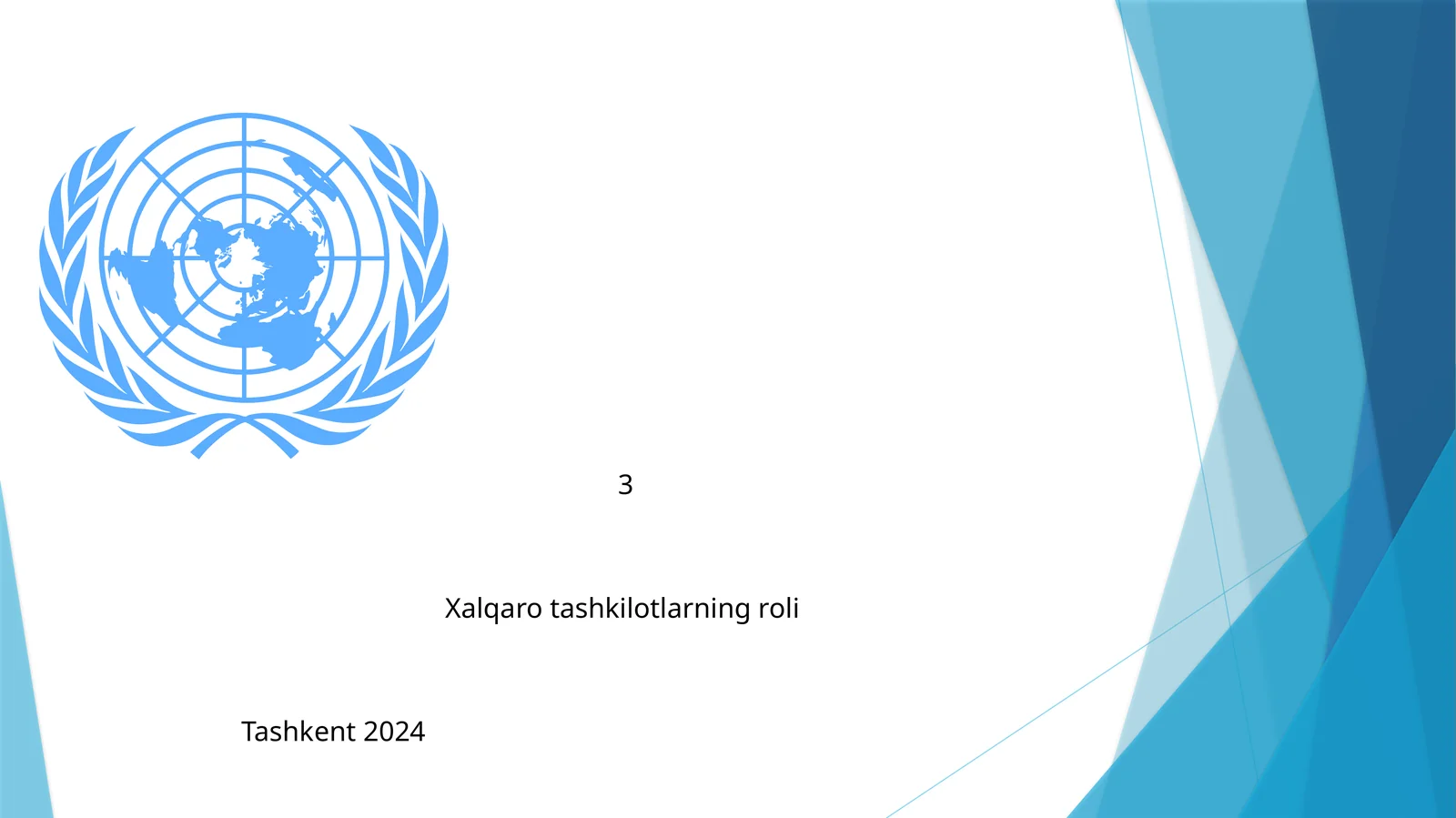 Xalqaro tashkilotlarning roli