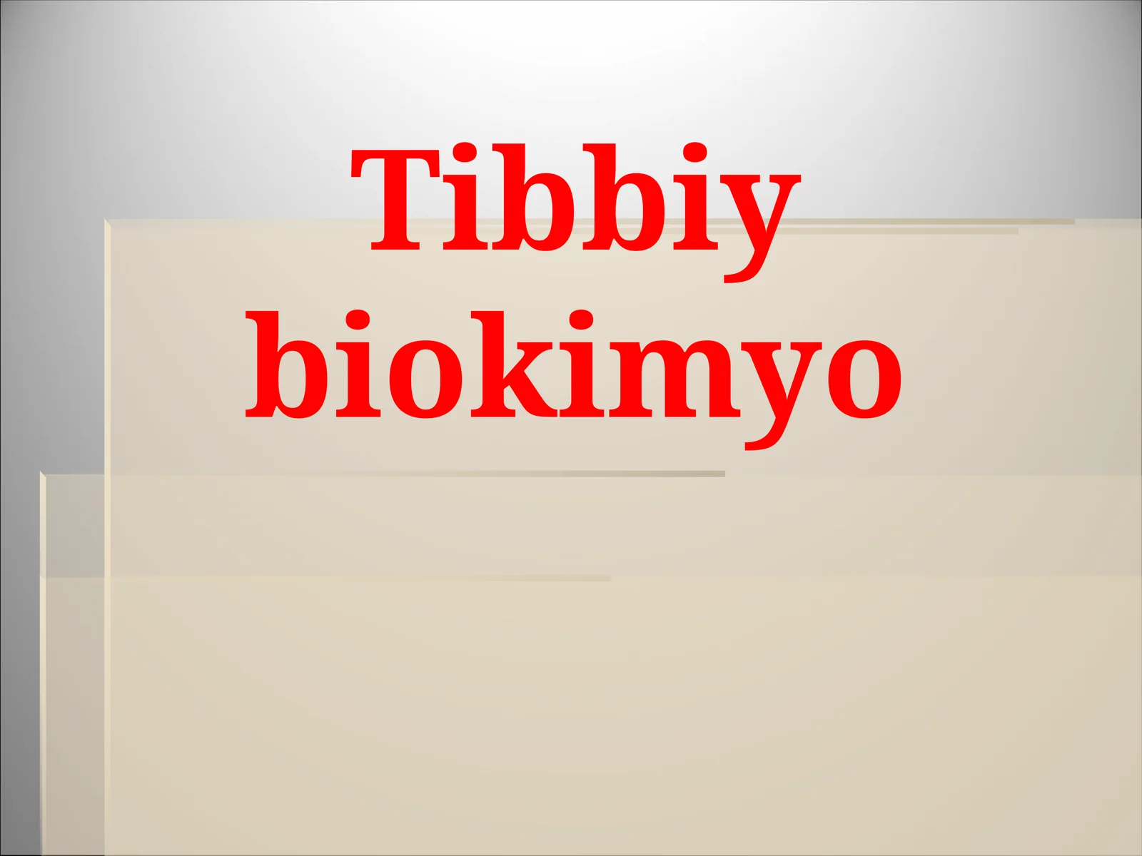 Tibbiy biokimyo