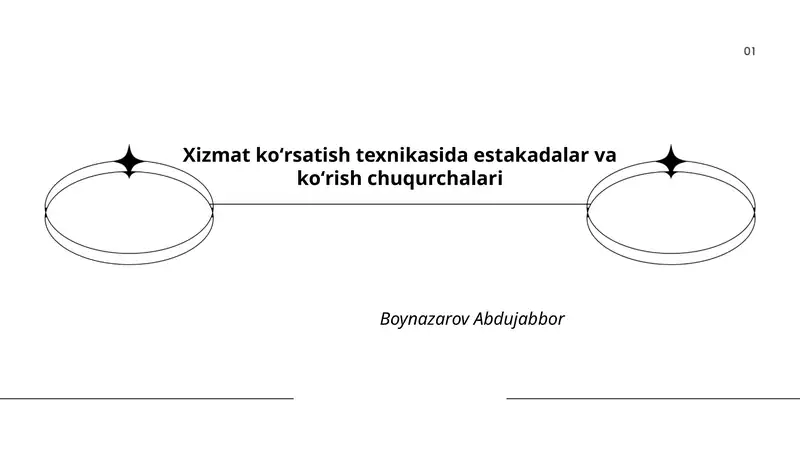 Estakadalar va ko‘rish chuqurchalari