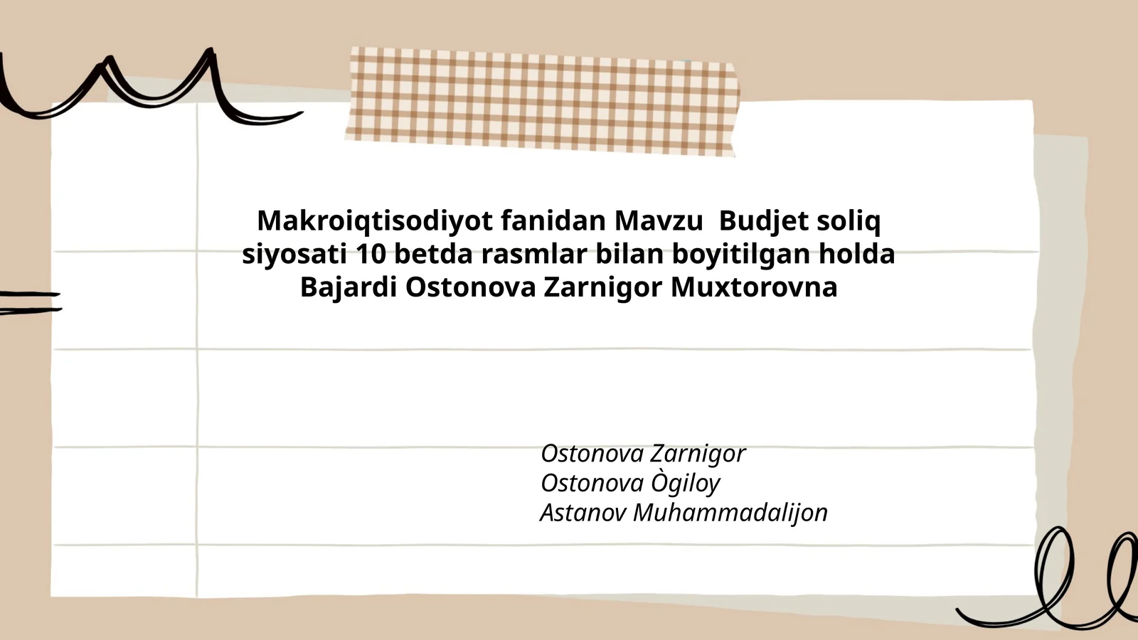 Budjet soliq siyosati