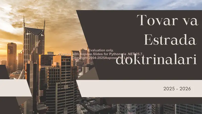 Tovar va Estrada doktrinalari (1)