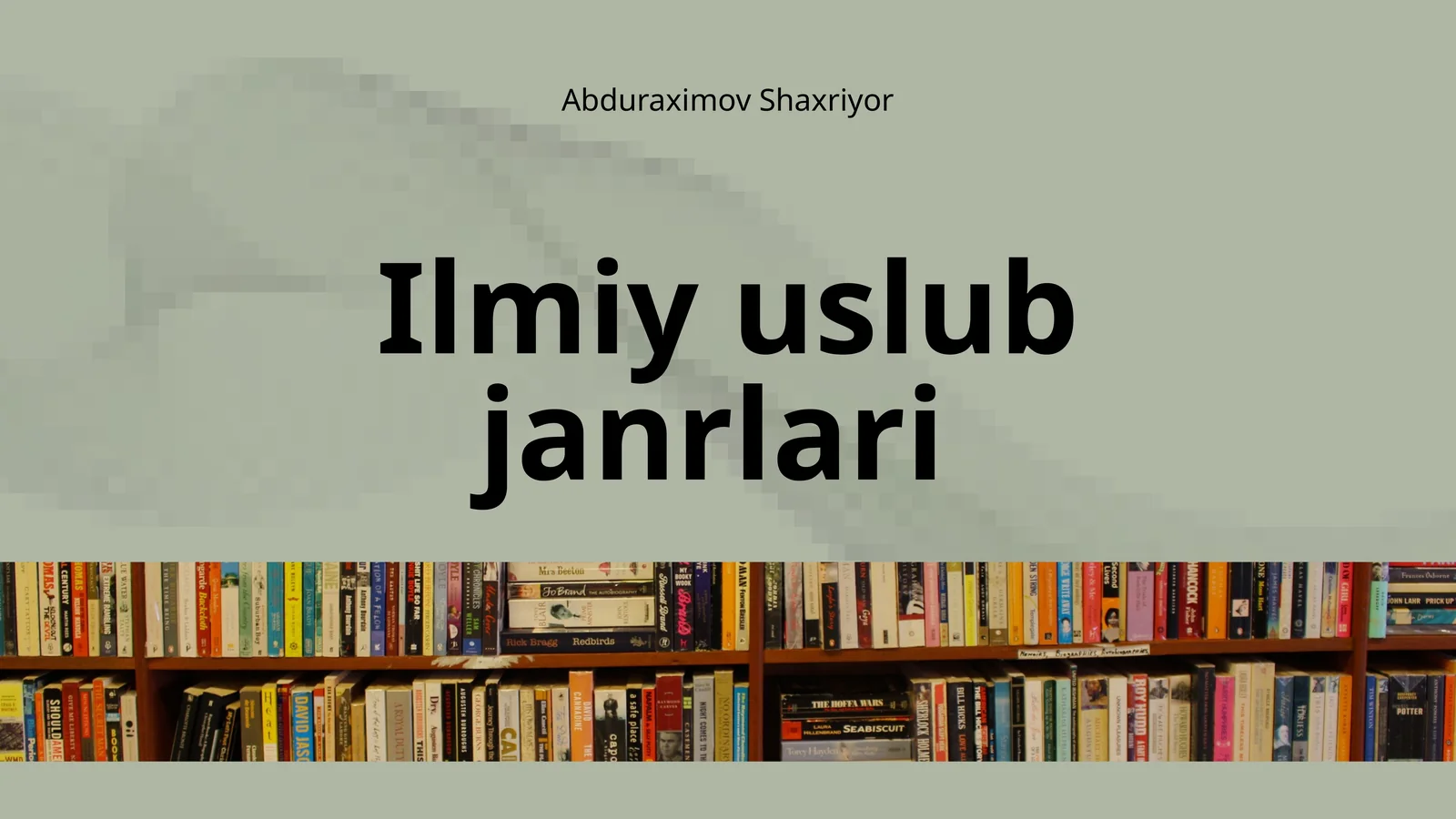 ilmiy uslub janrlari