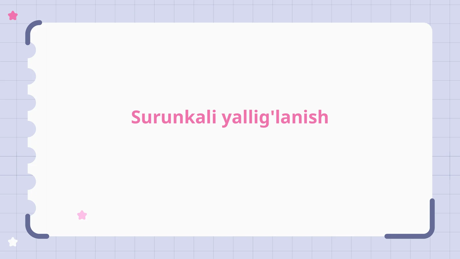 Surunkali yallig'lanish