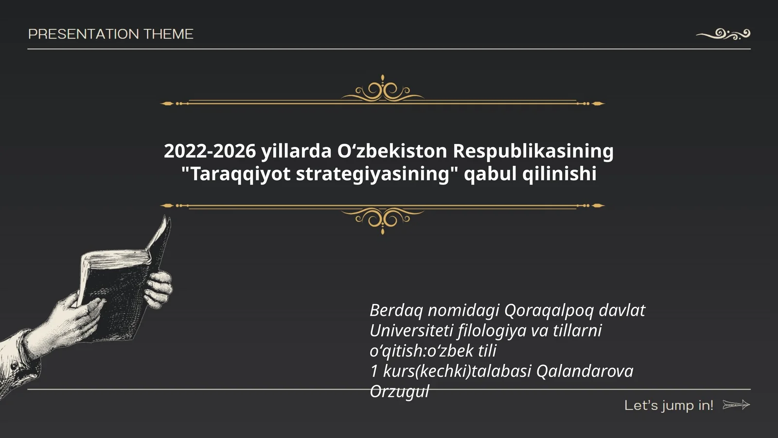 Filologiya va tillarni oʻqitish:oʻzbek tili
