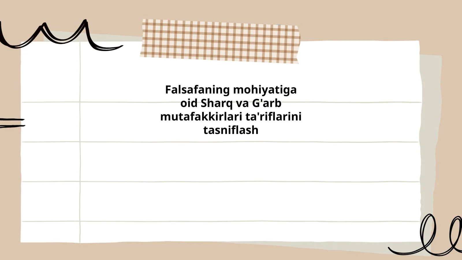 Sharq falsafasida Falsafaning Mohiyati