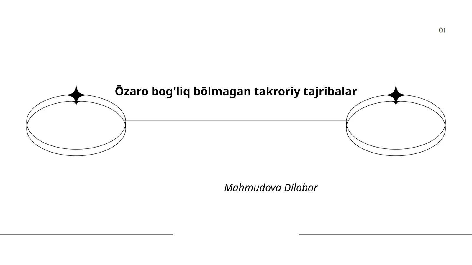 Bernulli tajribalari va ularning xususiyatlari