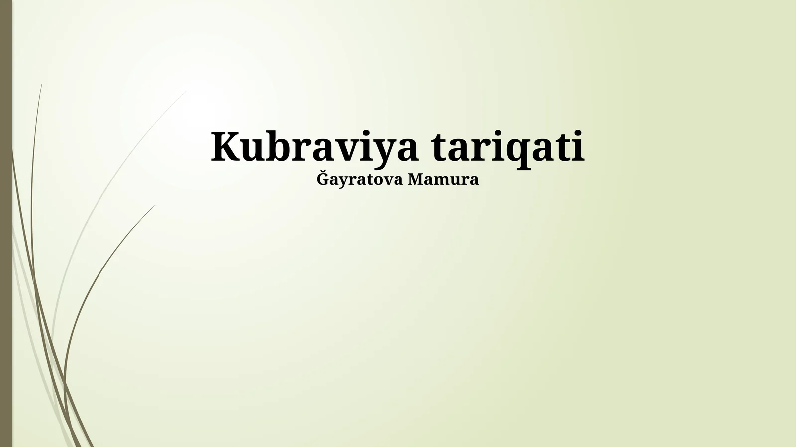 Kubraviya tariqati
