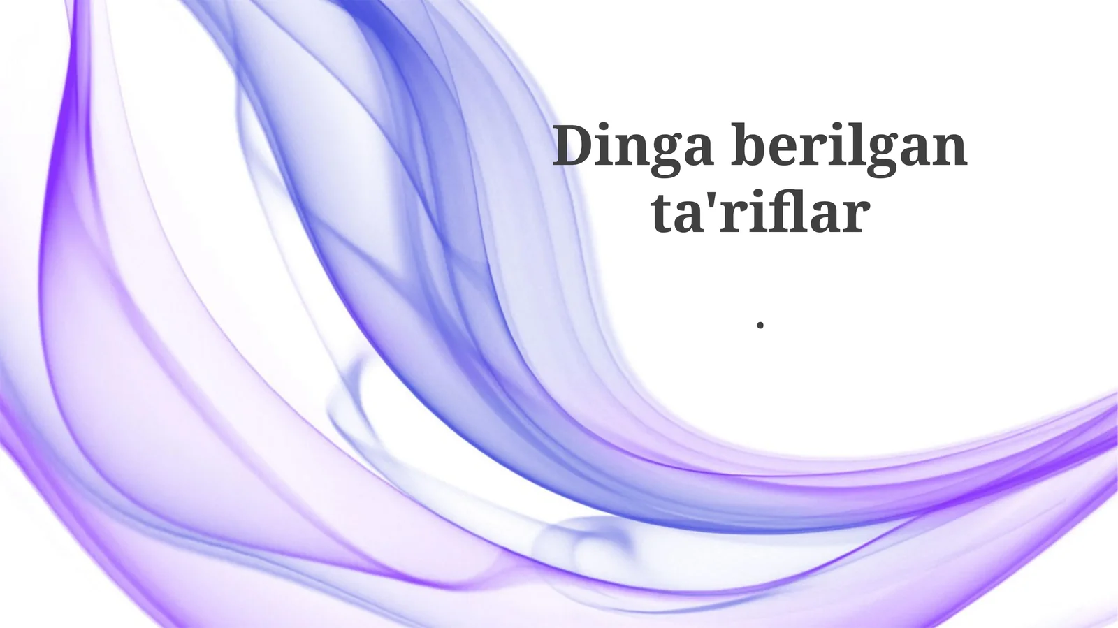 Ta'riflar va Tanqidiy Fikrlash