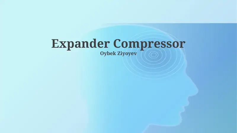 Ekspander kompressorlar