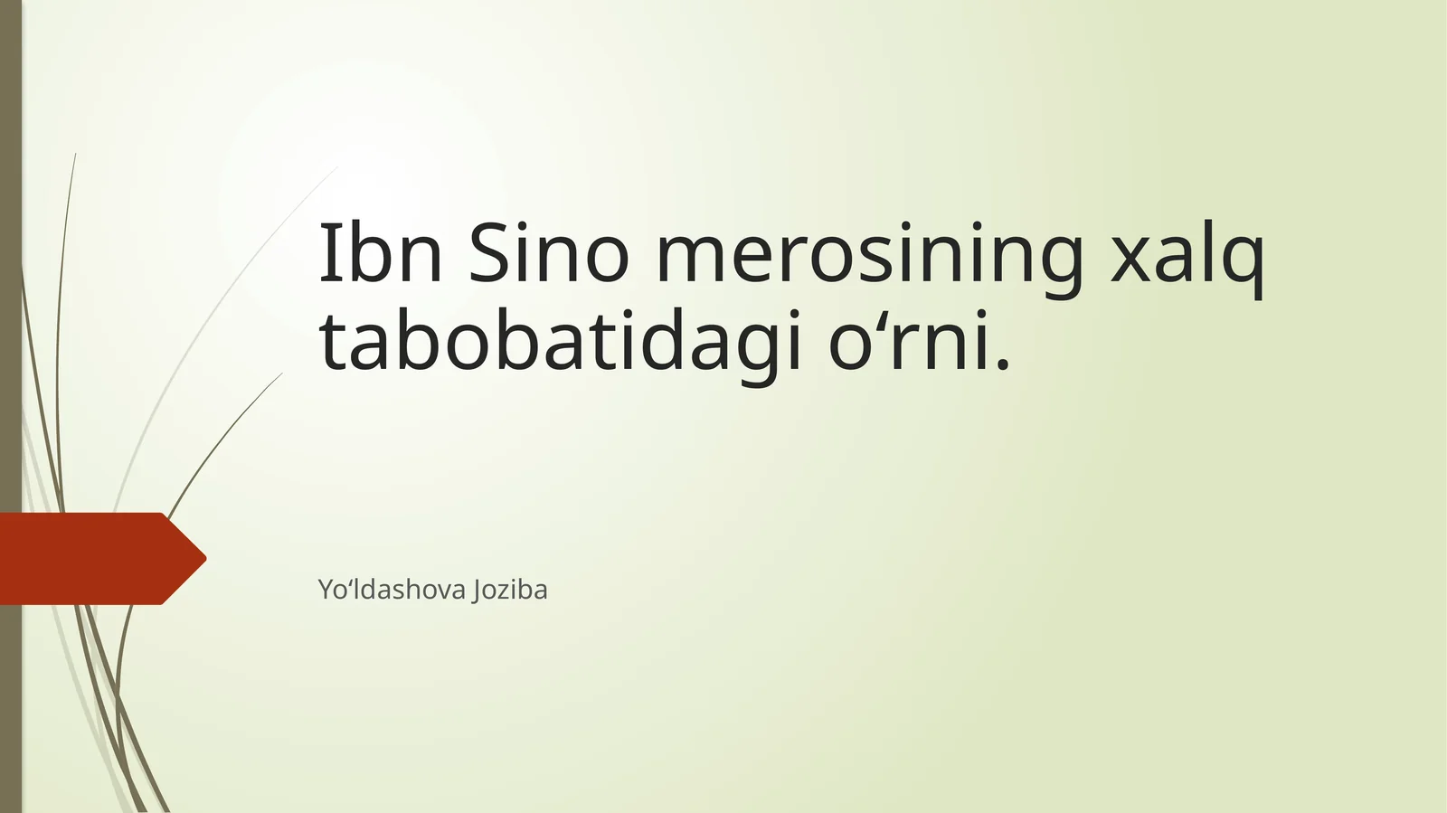Ibn Sino merosining xalq tabobatidagi o‘rni