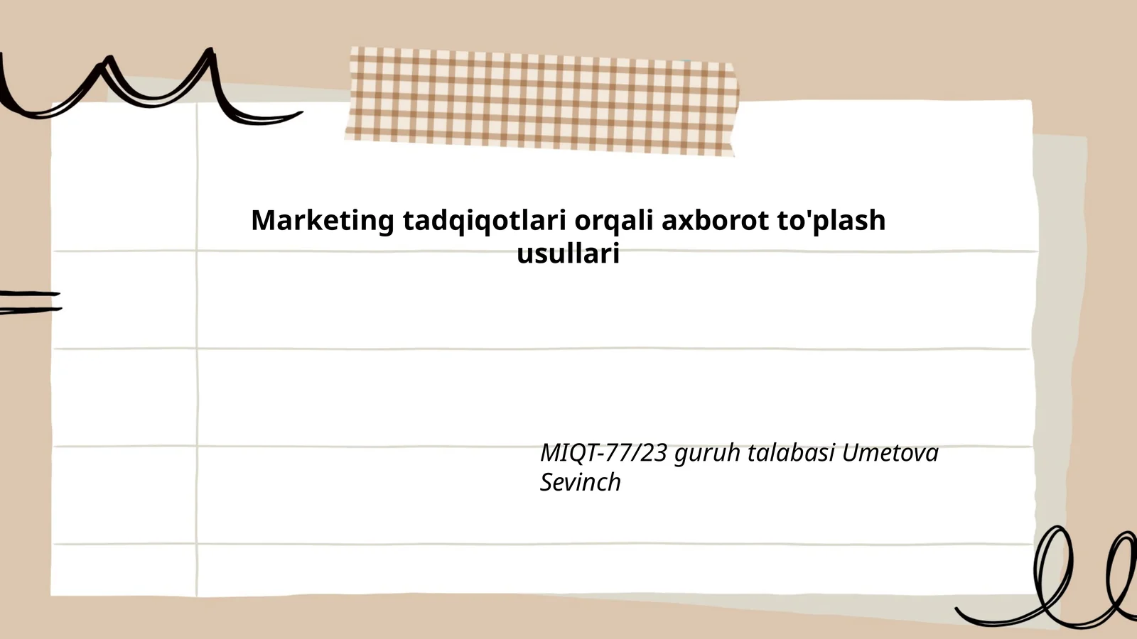 Bozor tadqiqotlari metodologiyalari