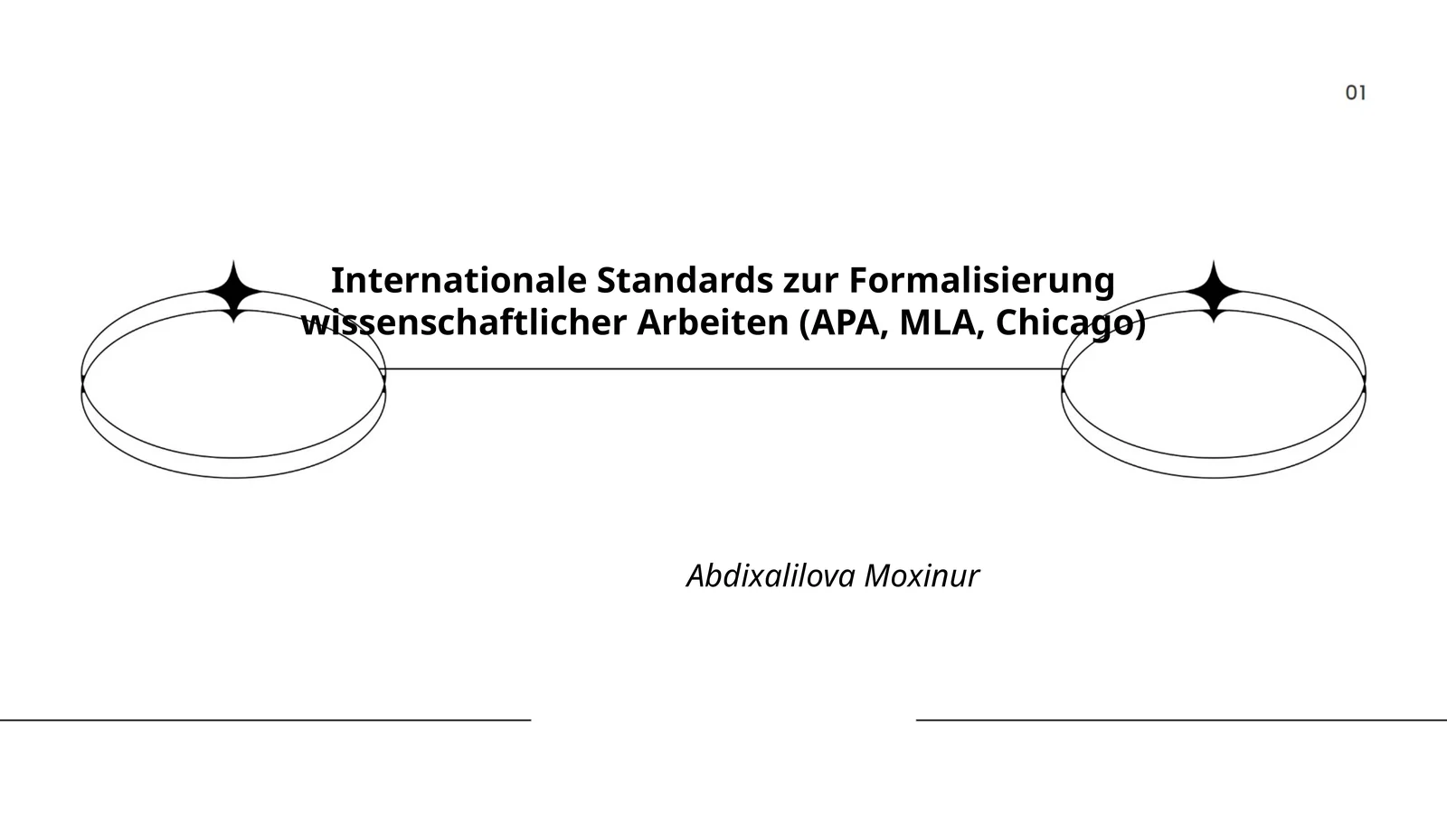 Internationale Standards zur Formalisierung wissenschaftlicher Arbeiten (APA, MLA, Chicago)