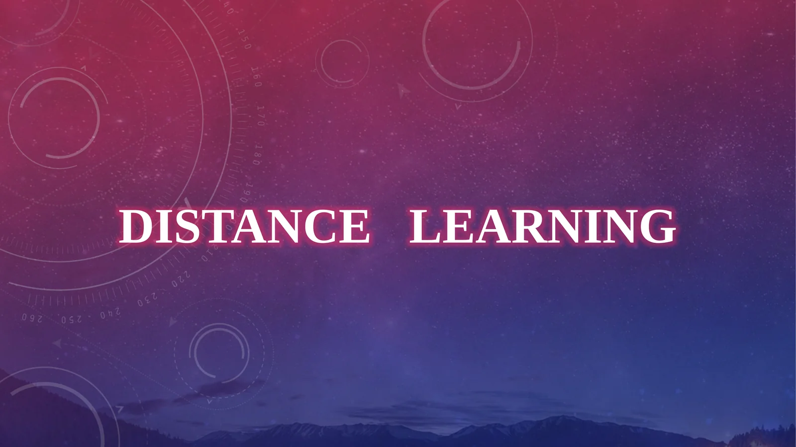 Distancelearning