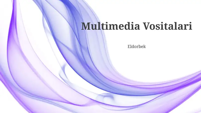 Multimedia Vositalari