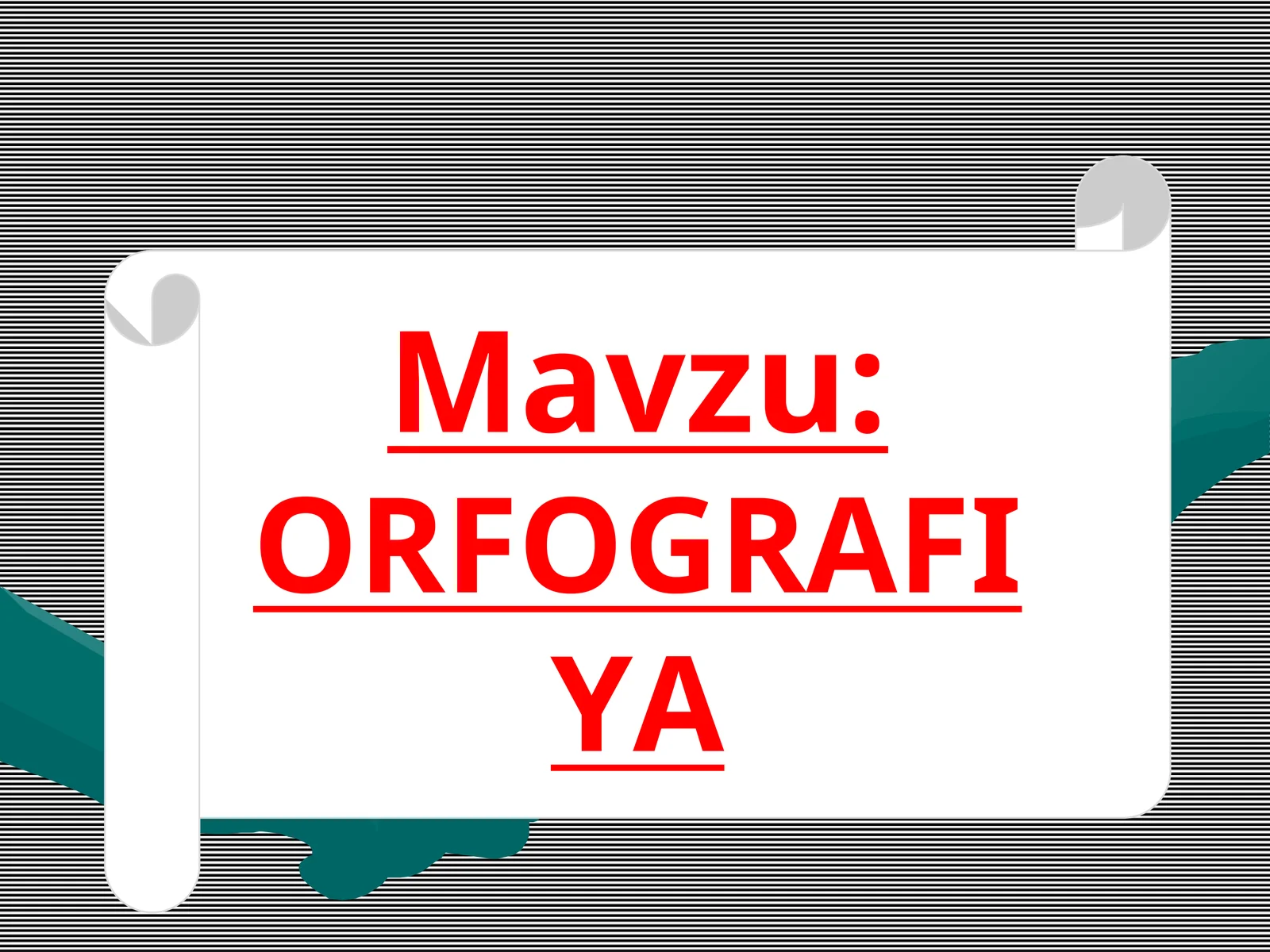 Orfografiya slaydi