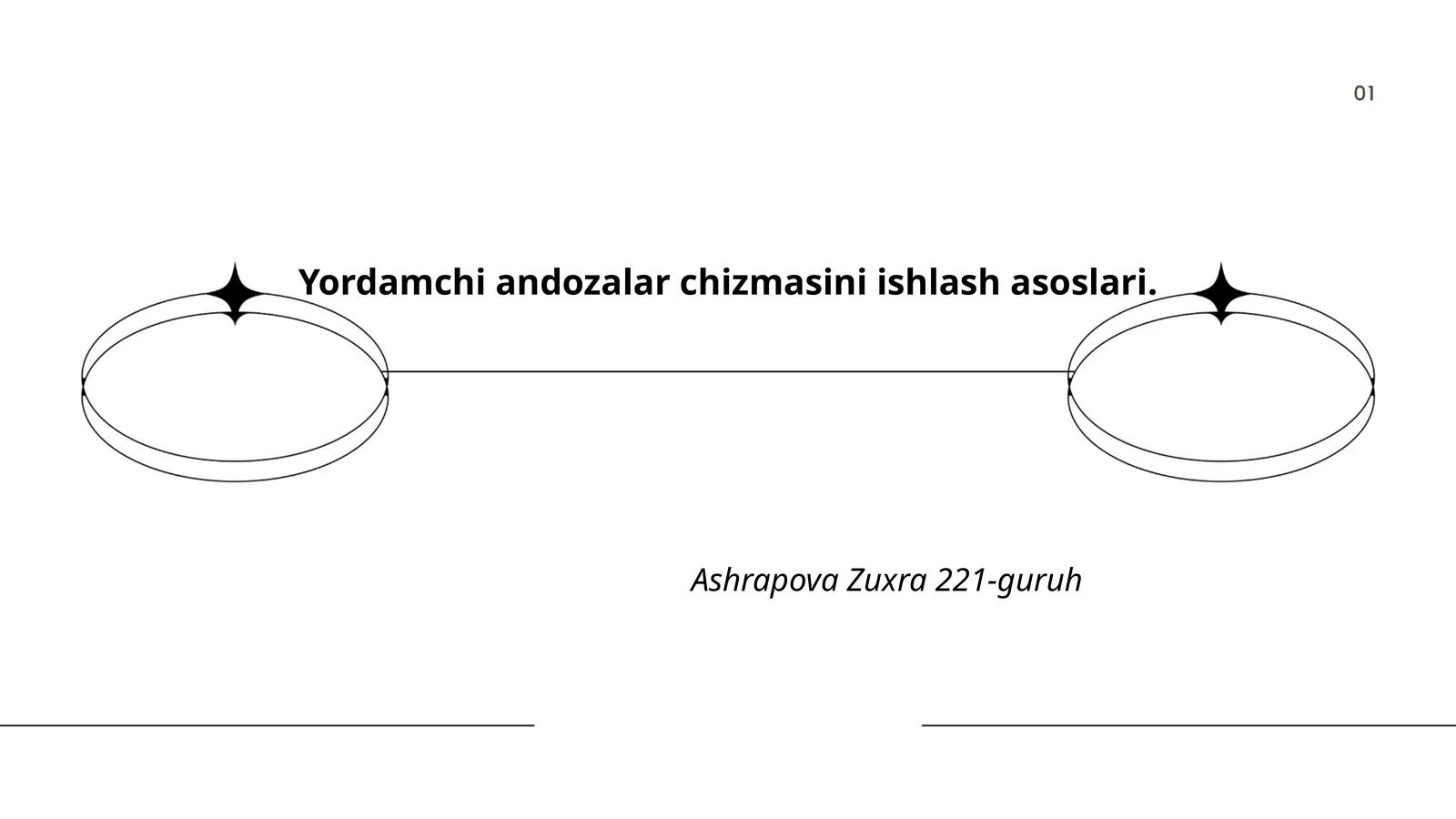 Yordamchi andozalar chizmasini ishlash asoslari