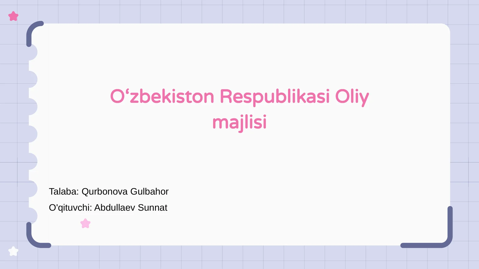 O‘zbekiston Respublikasi Oliy majlisi