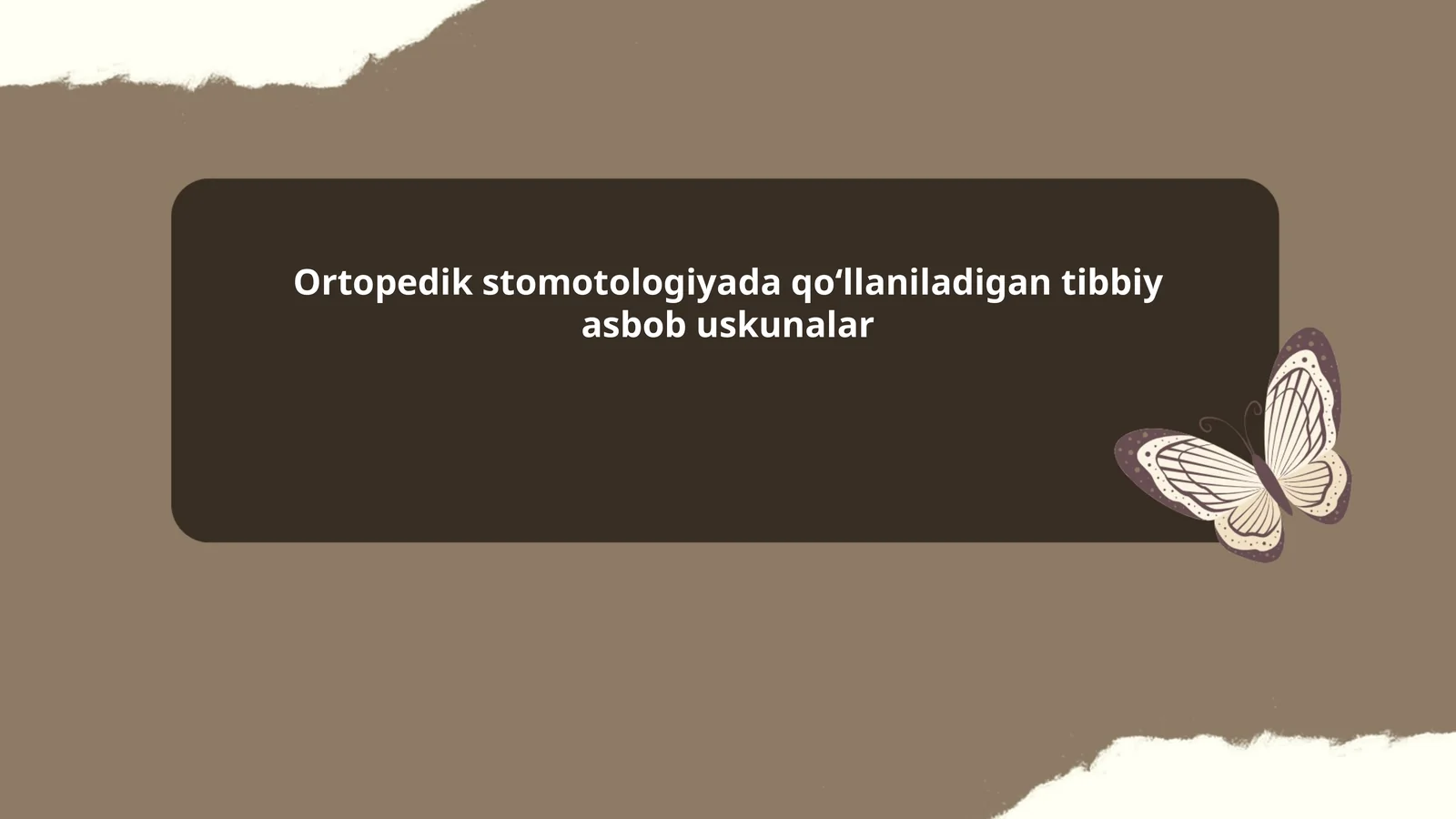 Artikulyatorlar va ularning turlari va qoʻllanilishi