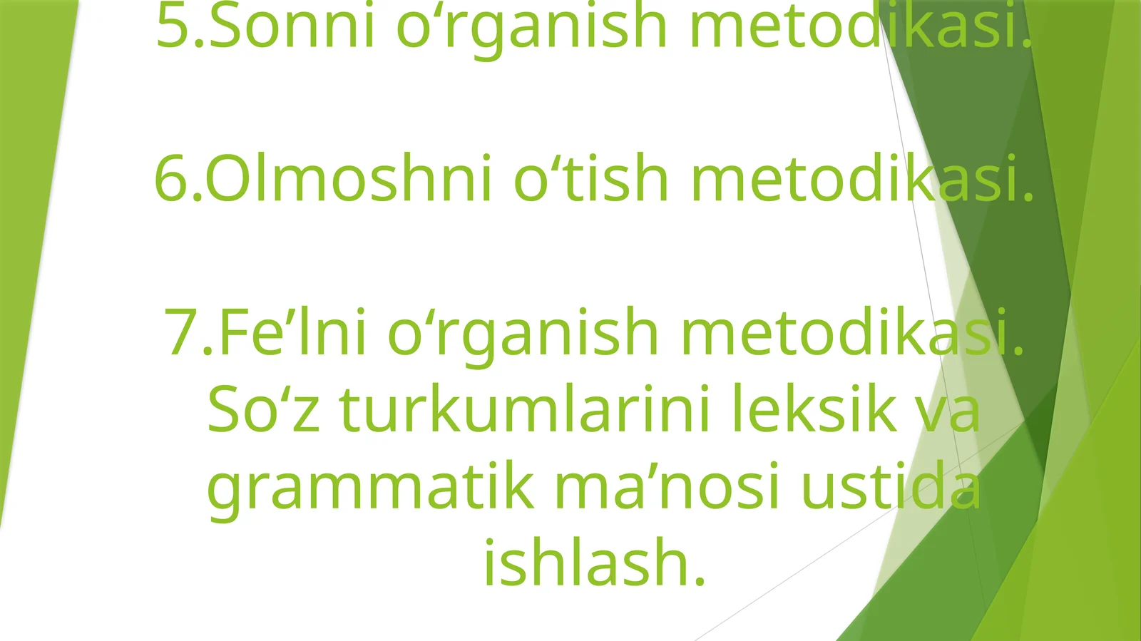 Lug‘at ustida ishlash metodikasi