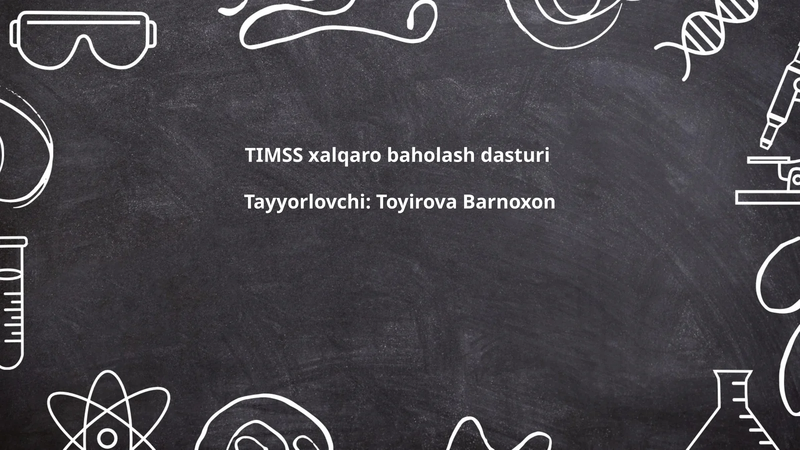 TIMSS xalqaro baholash dasturi