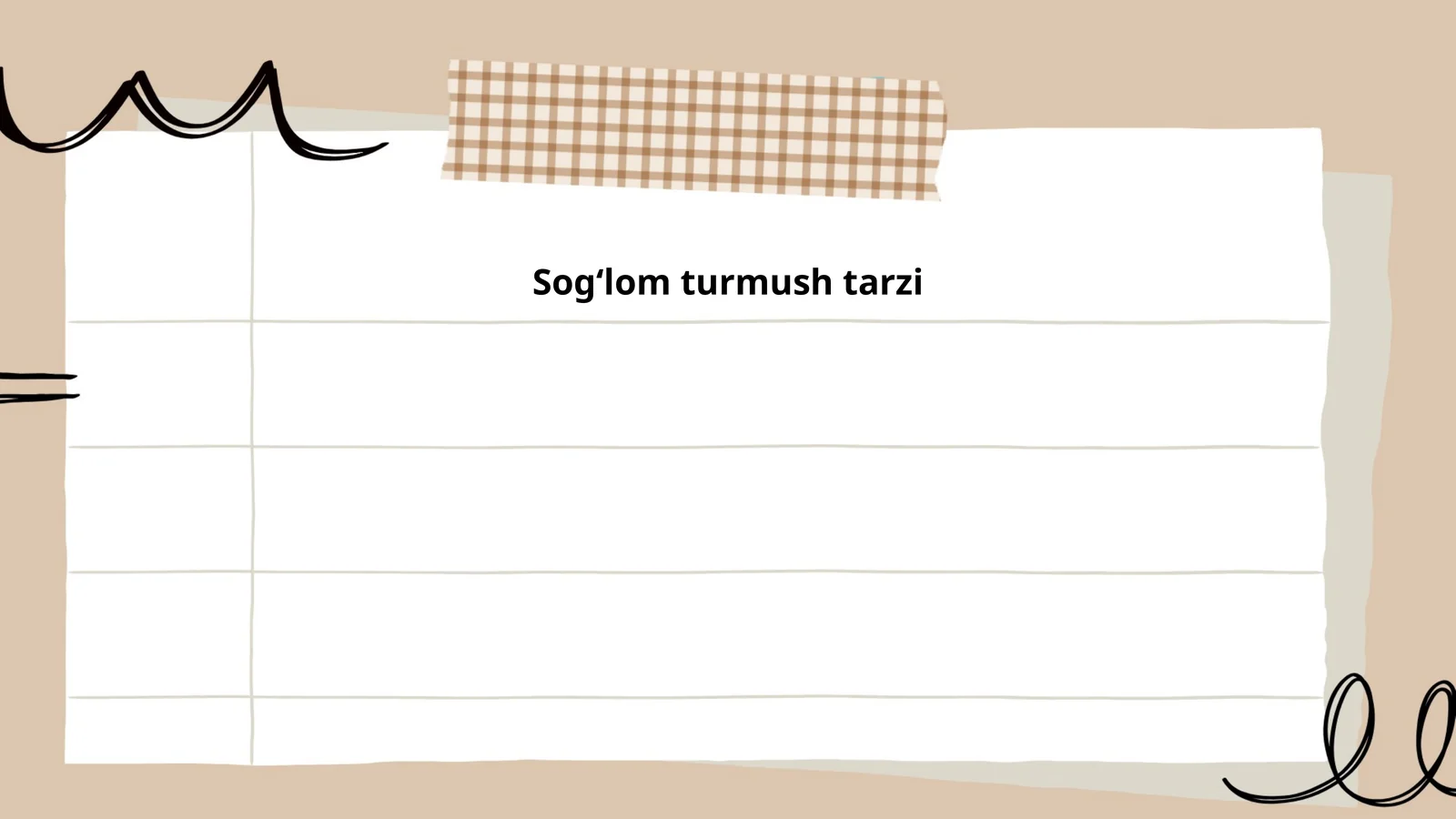 Sogʻlom turmush tarzi