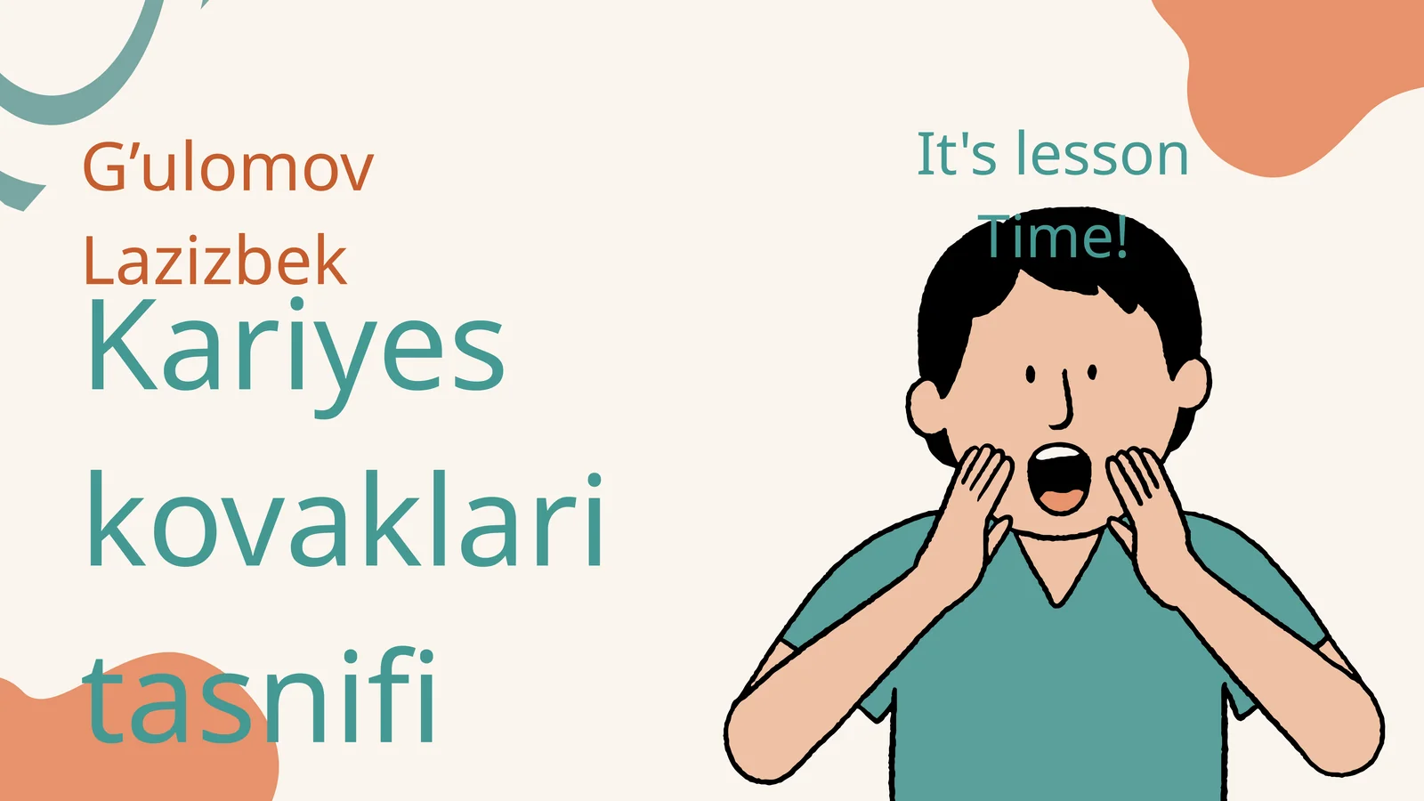 Kariyes kovaklari tasnifi