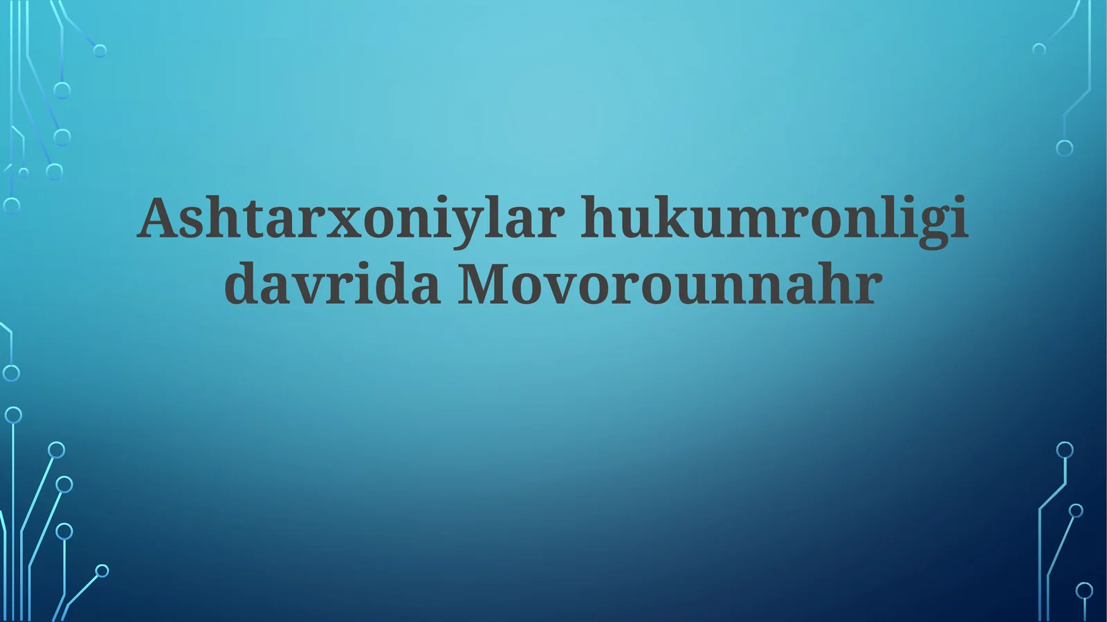 Ashtarxoniylar davri