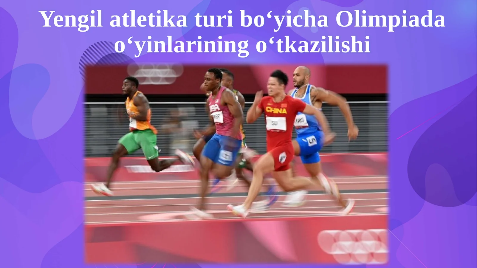 Yengil atletika turib o‘yicha Olimpiada o‘yinlarining o‘tkazilishi