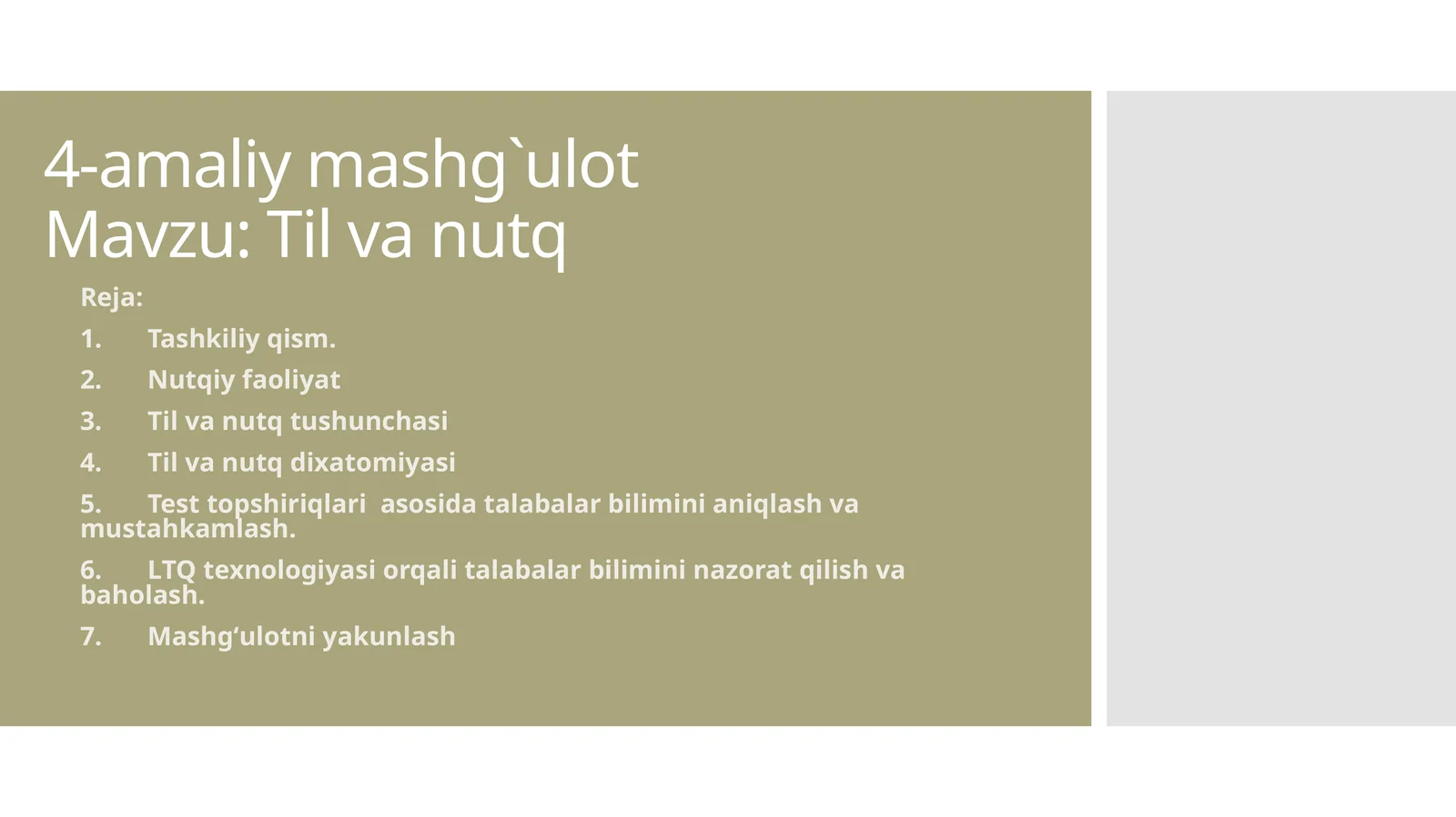 Til va nutq