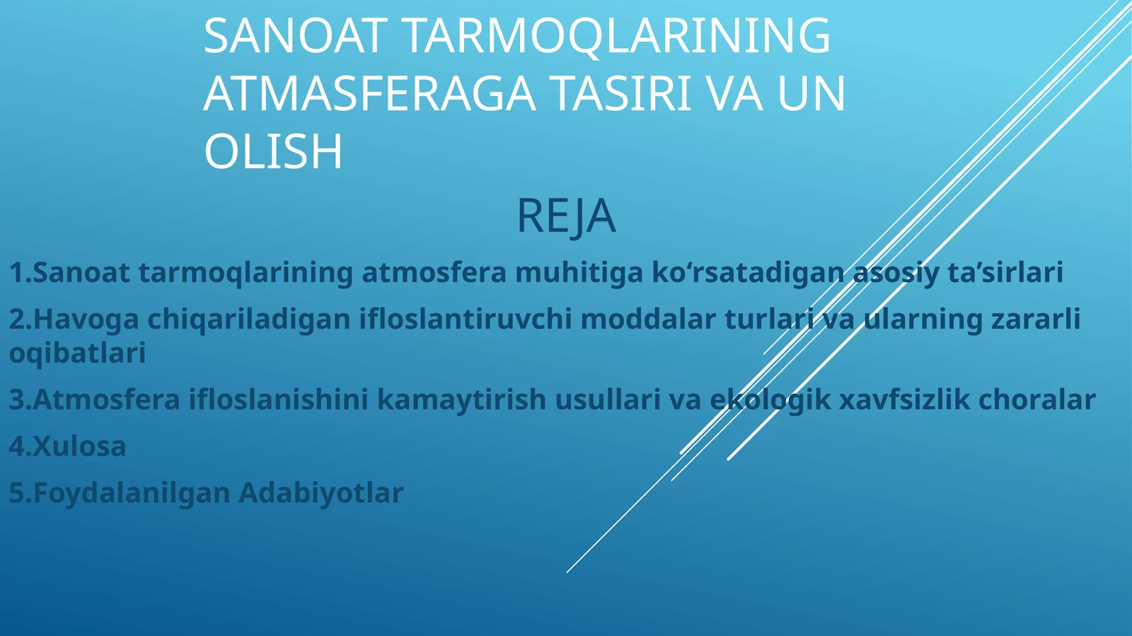 sanoattarmoqlariningatmasferagatasirivaunolish