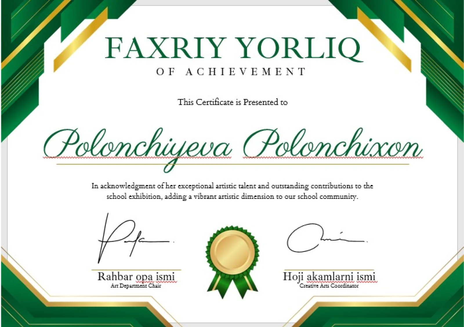 FAXRIY YORLIQ