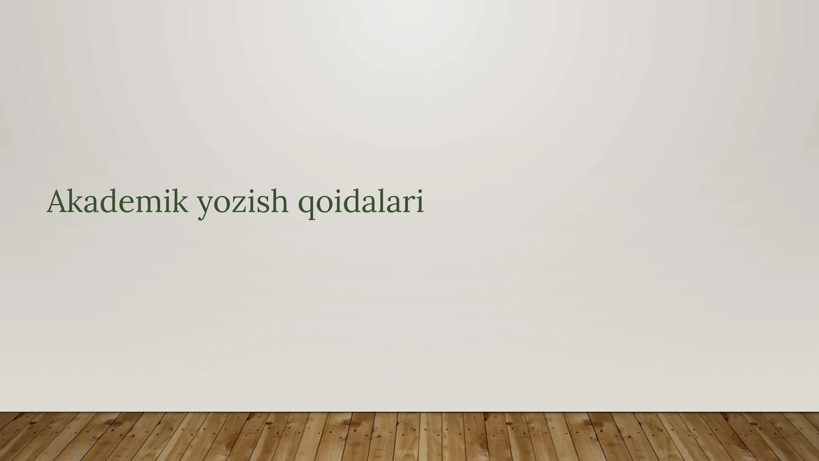 Akademik yozish qoidalari