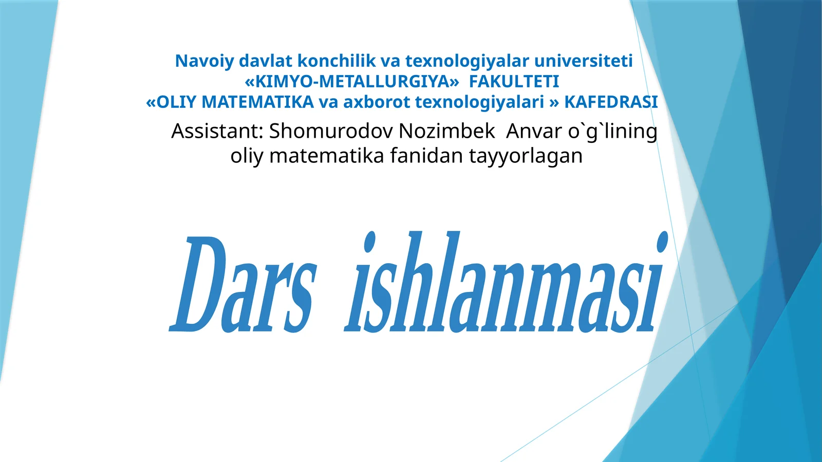 Differensial tenglamalar