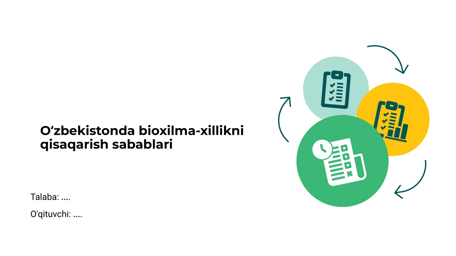 Oʻzbekistonda bioxilma-xillikni qisaqarish sabablari