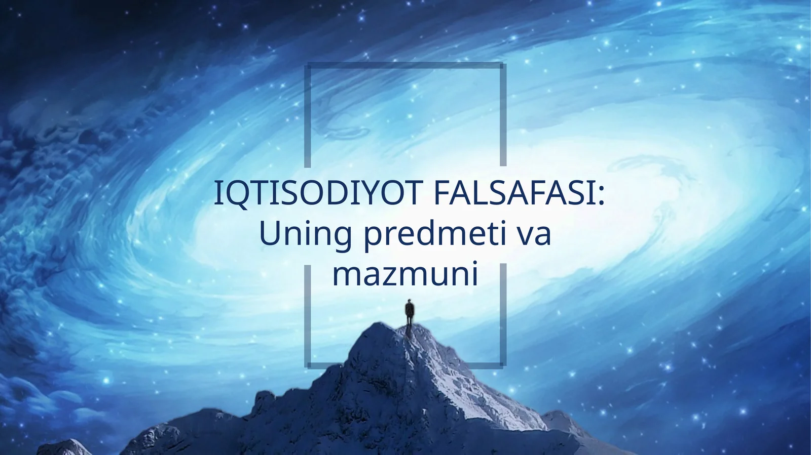 IQTISODIYOTFALSAFASI: