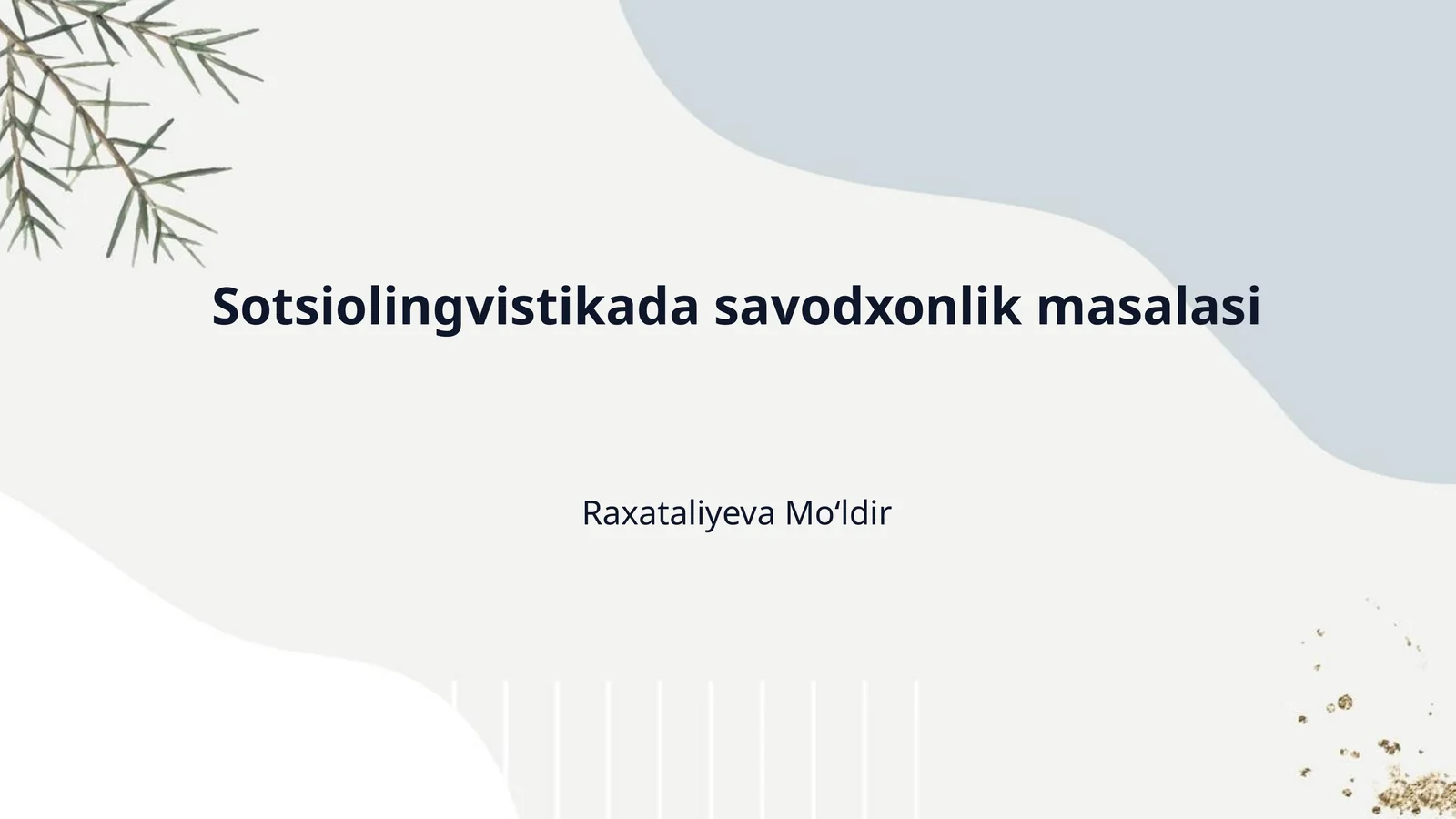 Sotsiolingvistikada savodxonlik masalasi