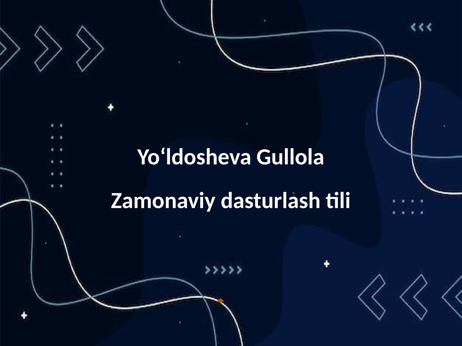Zamonaviy dasturlash tili