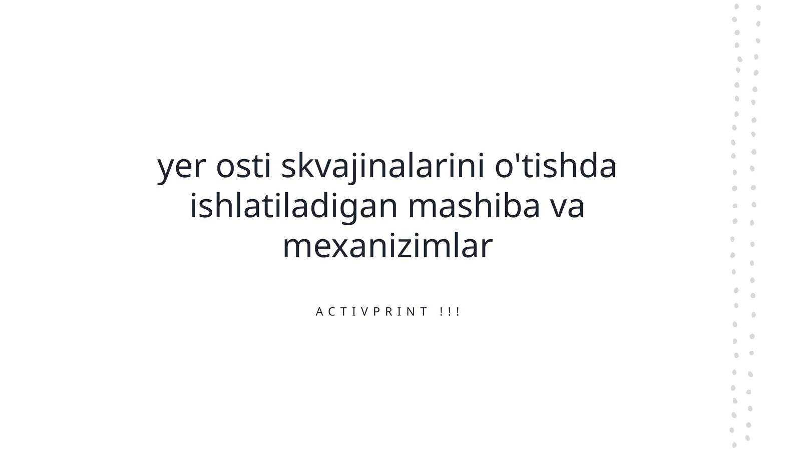 Ochiq va yopiq yer osti quduqlarini qazib chiqarishda ishlatiladigan texnologiyalar va mashinalar