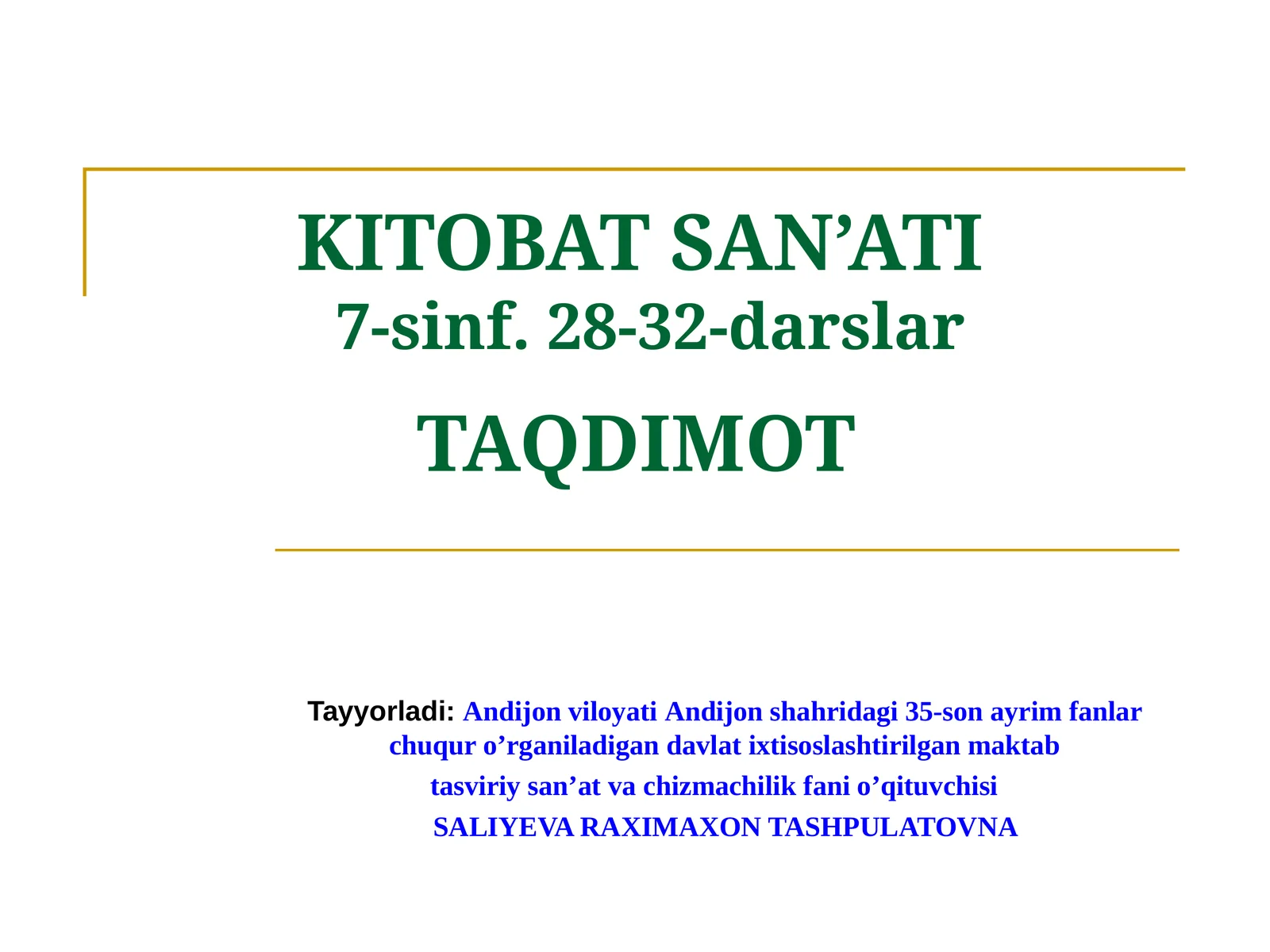 KITOBAT SAN’ATI
