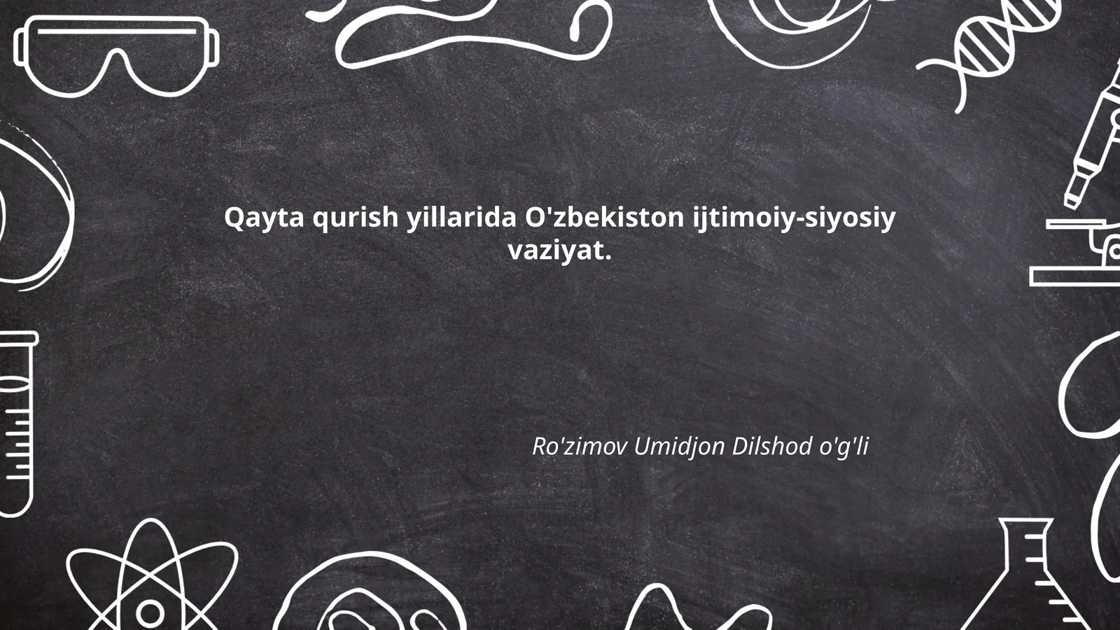 Sovet Ittifoqida qayta qurish jarayoni va uning O'zbekistonga ta'siri