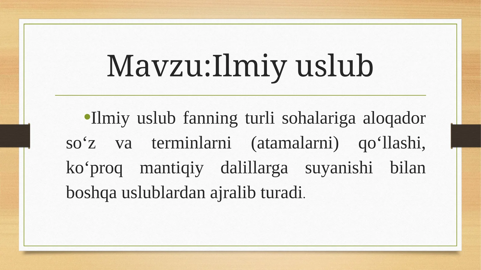 Ilmiy Uslub